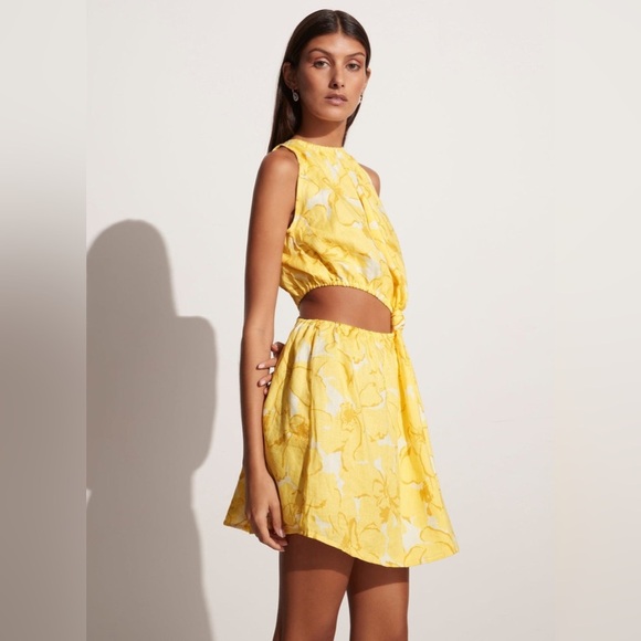 Faithfull the Brand Yellow Floral Dress - Picture 2 of 8